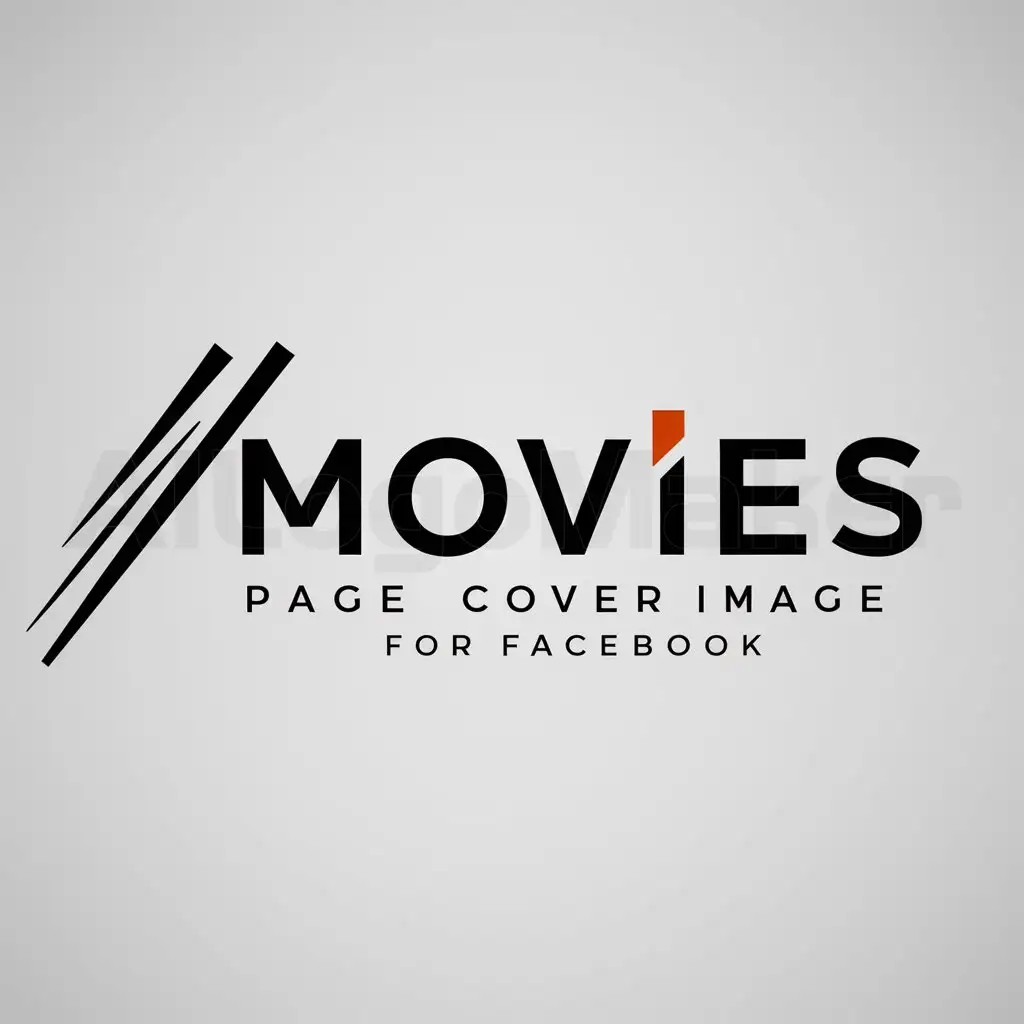 a logo design,with the text "Movies page cover image for face book", main symbol:slash<https://ailogomaker.io/prompt/56162-LOGO-Design-For-HTML-Clean-and-Modern-with-HTML-Code-Symbol>,Moderate,be used in Internet industry,clear background