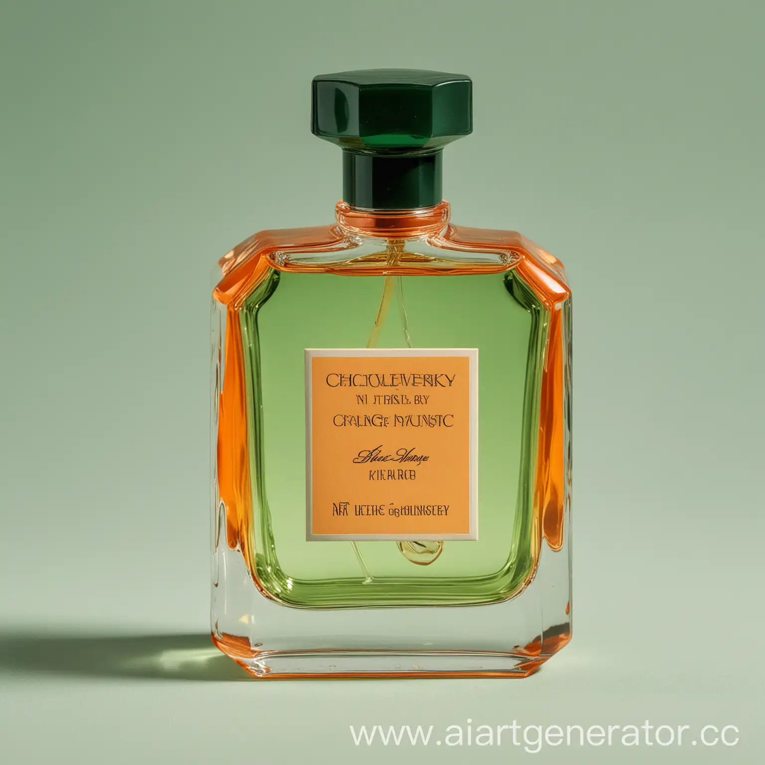 Chepelevitsky-Premium-Fragrance-Bottle-in-Vibrant-OrangeGreen-Hues