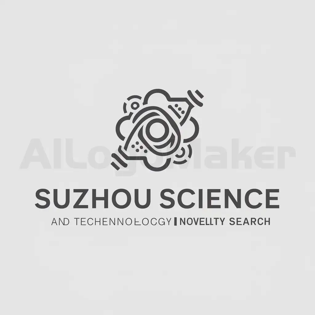 a logo design,with the text 'SuZhou Science and technology novelty search', main symbol:sci-tech elements,complex,be used in service industry,clear background