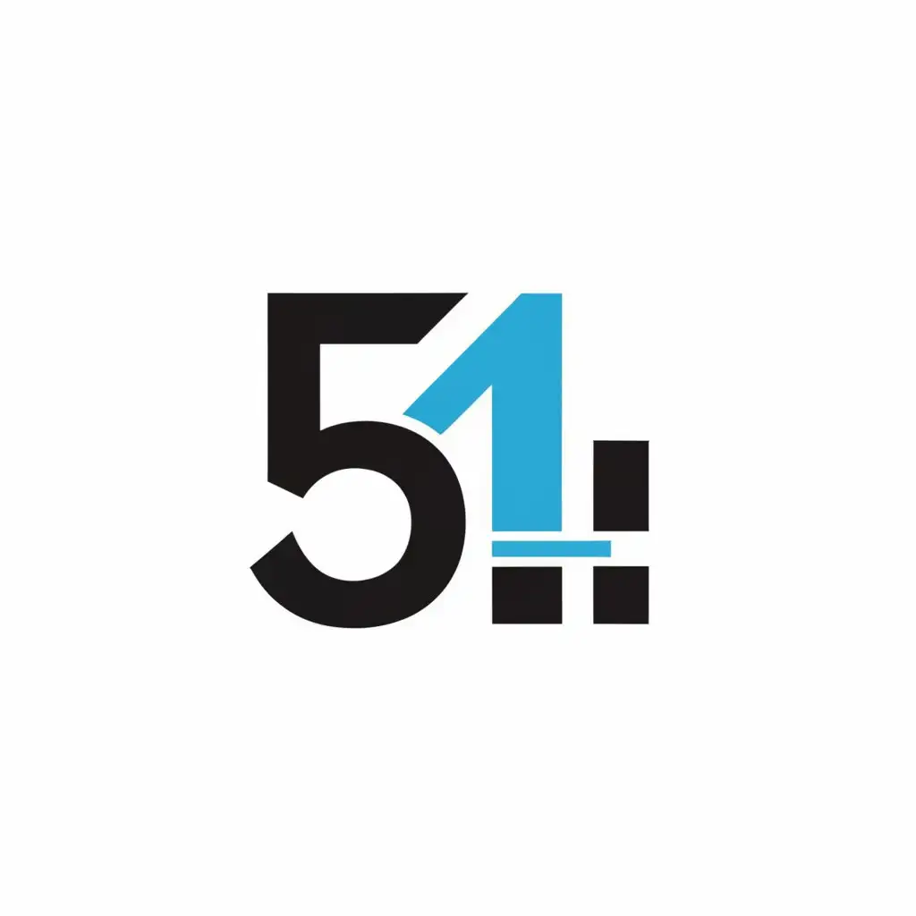 a logo design,with the text "5-1", main symbol:5-1,Moderate,be used in Others industry,clear background