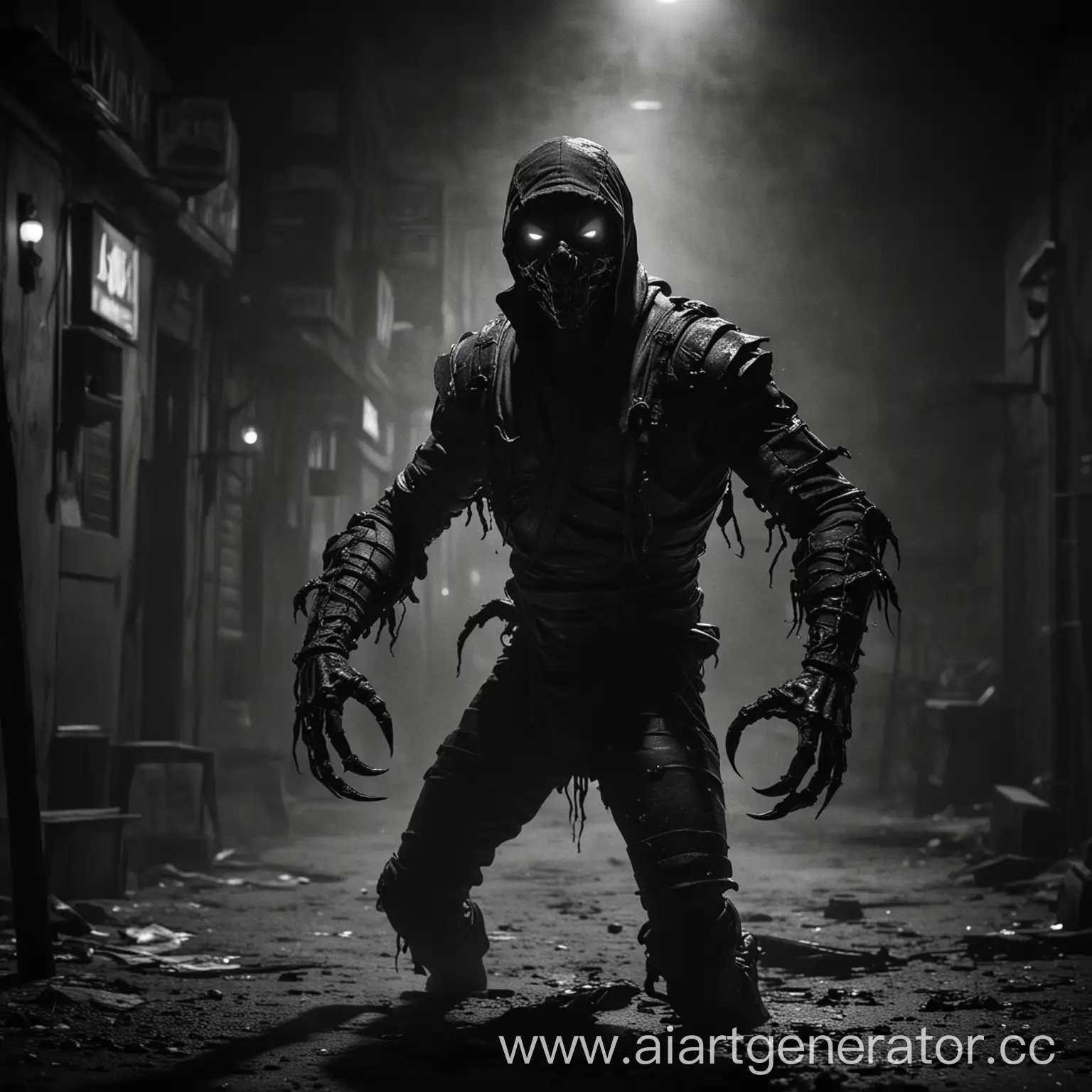 Scorpion in horror noir