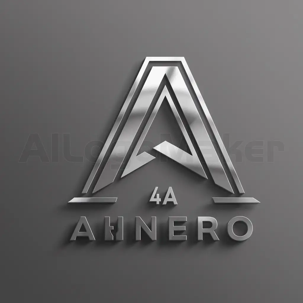 a logo design,with the text "A", main symbol:4A,Moderate,clear background
