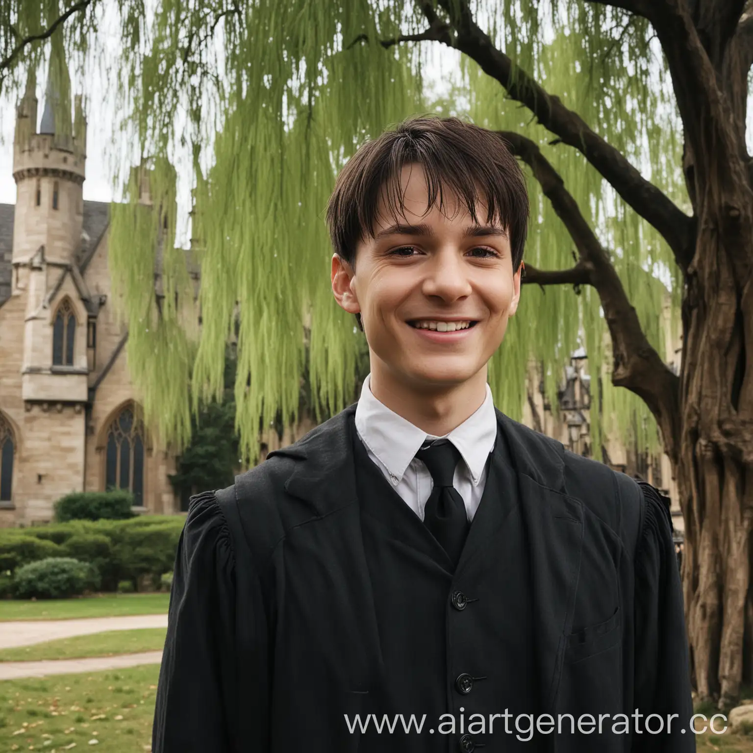 Tom-Riddle-Smiling-by-the-Hogwarts-Willow-Tree