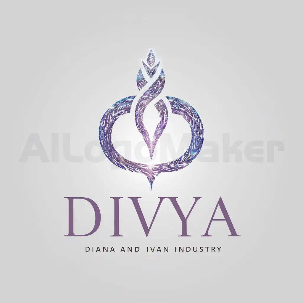 LOGO-Design-for-DIVYA-Divine-BlueLavenderPurple-Light-Symbolizing-Spiritual-Leaders-and-Mentors