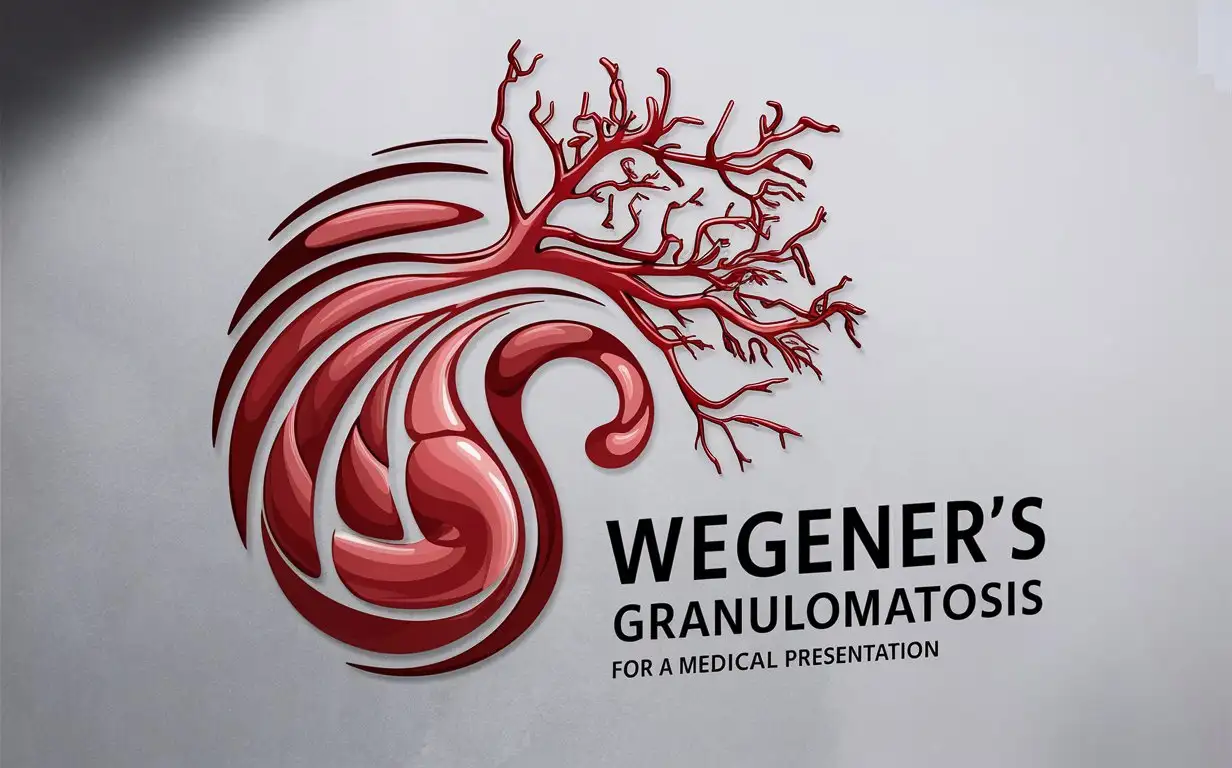 Гранулематоз Вегенера в виде логотипа для медицинской презентации

