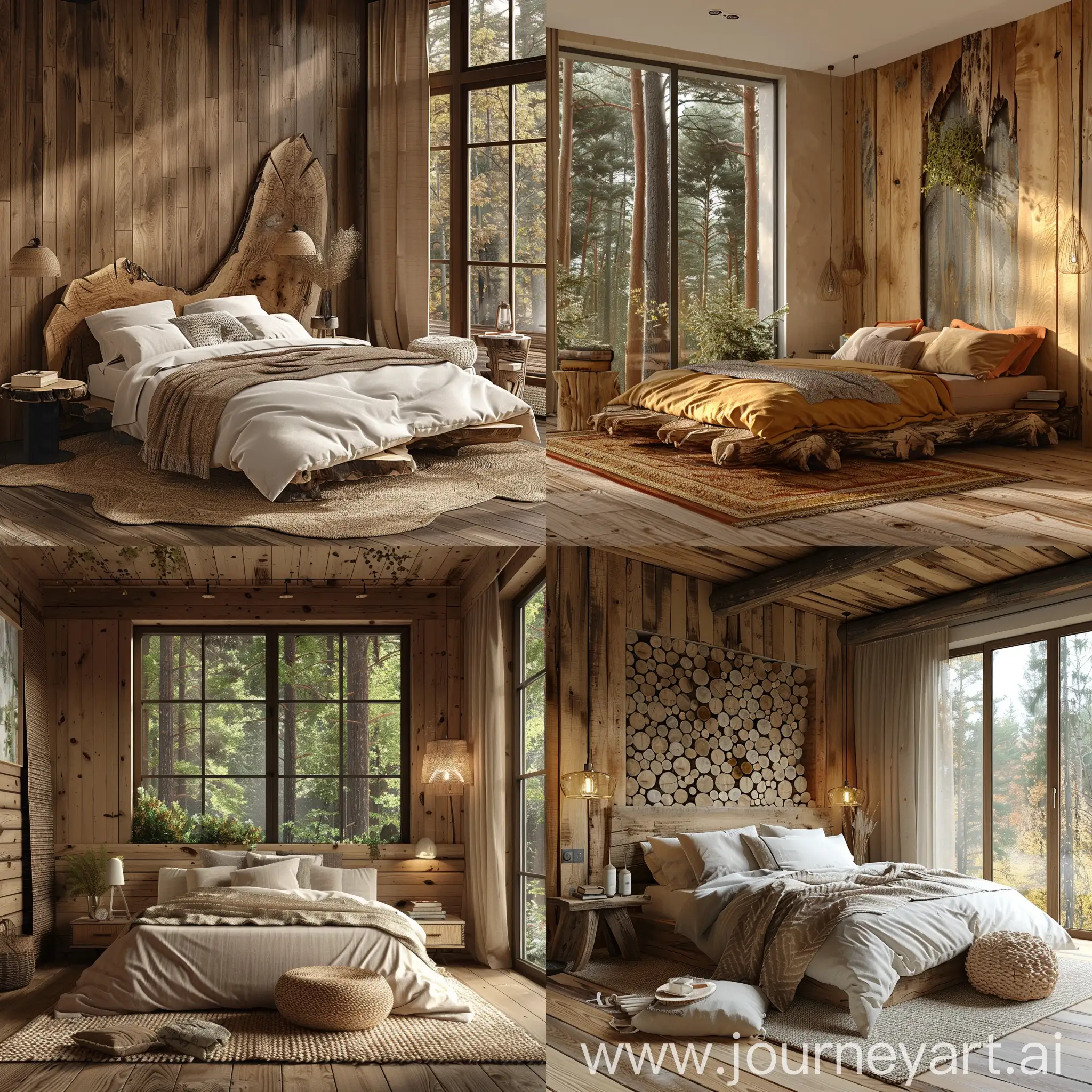 Tranquil-ForestInspired-Bedroom-Design-with-Natural-Wood-Elements