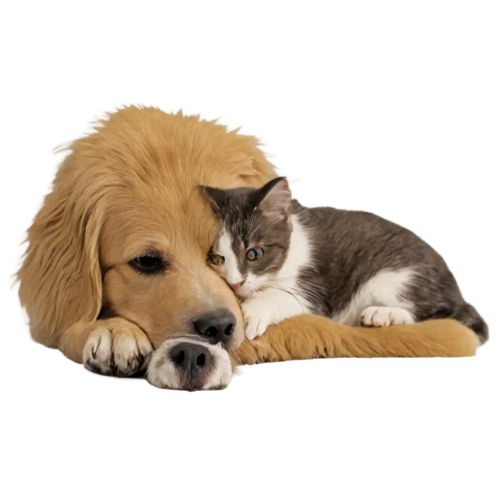 cat loving dog