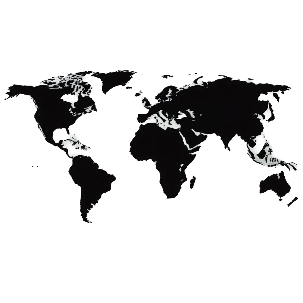 world map vektor with black color
