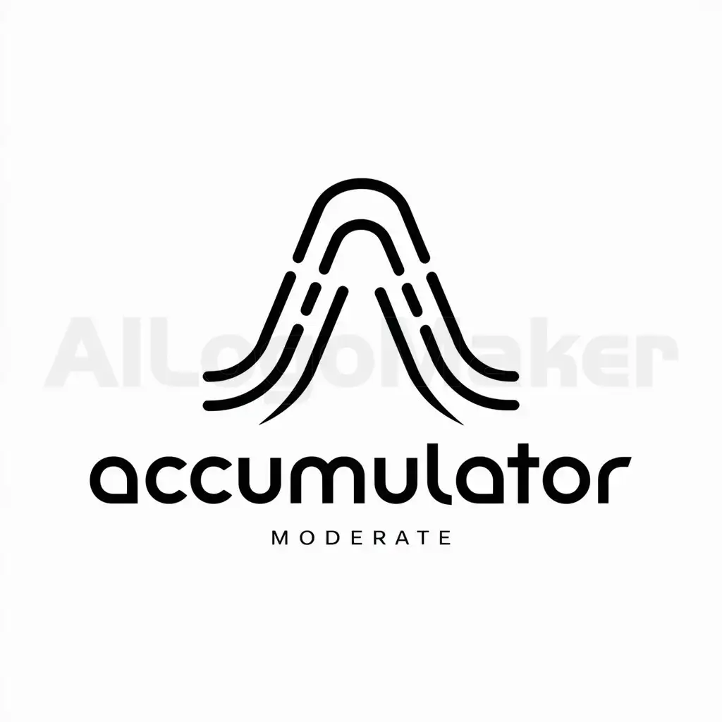 a logo design,with the text "accumulator", main symbol:accumulator,Moderate,be used in Automotive industry,clear background