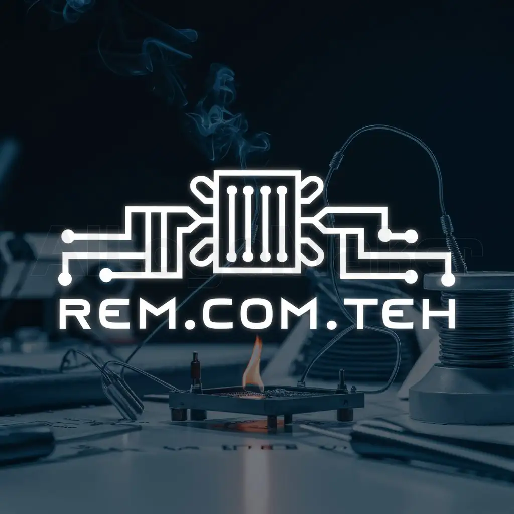 LOGO-Design-For-REMCOMTEH-Circuit-Board-and-Soldering-Station-Theme
