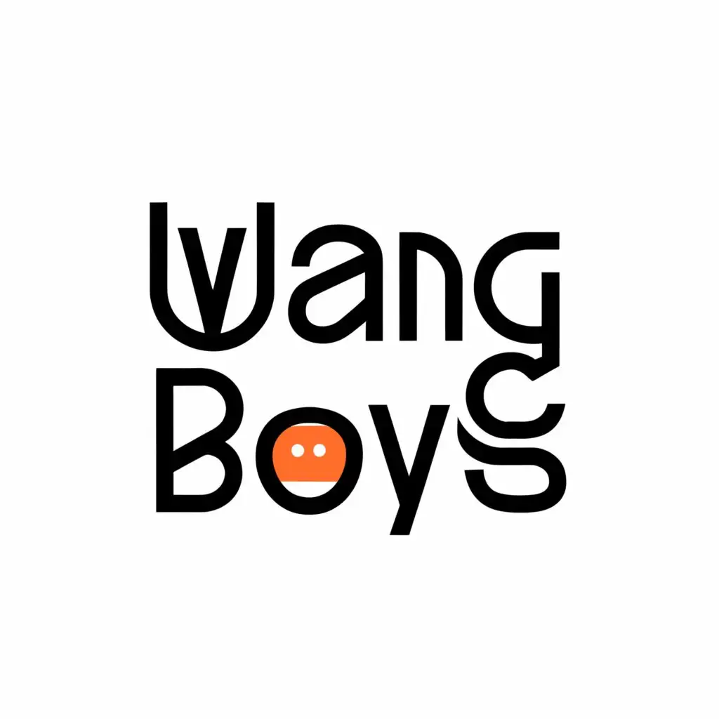 a logo design,with the text "Wang Boys", main symbol:A family brand dedicated to the Wang family with 3 boys, whose names are Julian, Quentin and Romeo,Minimalistic,be used in Home Family industry,clear background