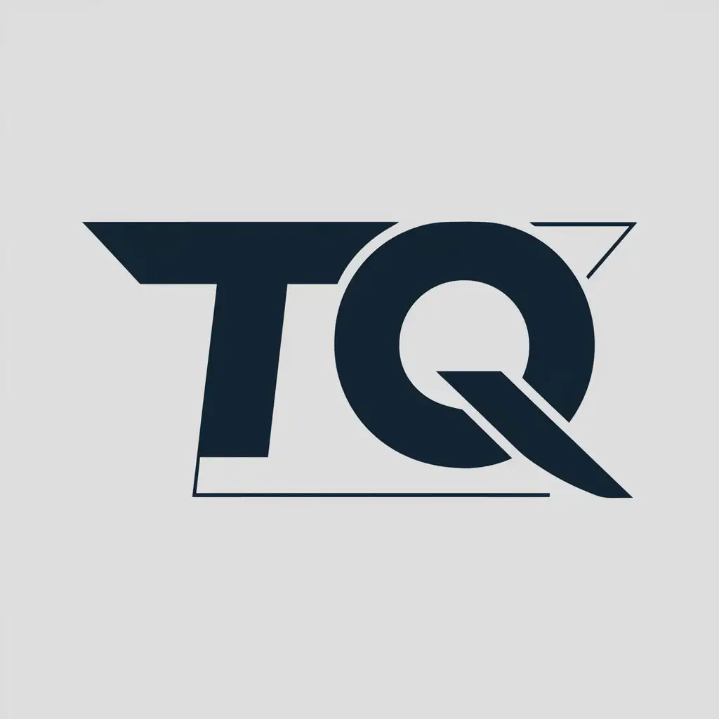a logo design,with the text "TQ", main symbol:TQ,Moderate,be used in Technology industry,clear background