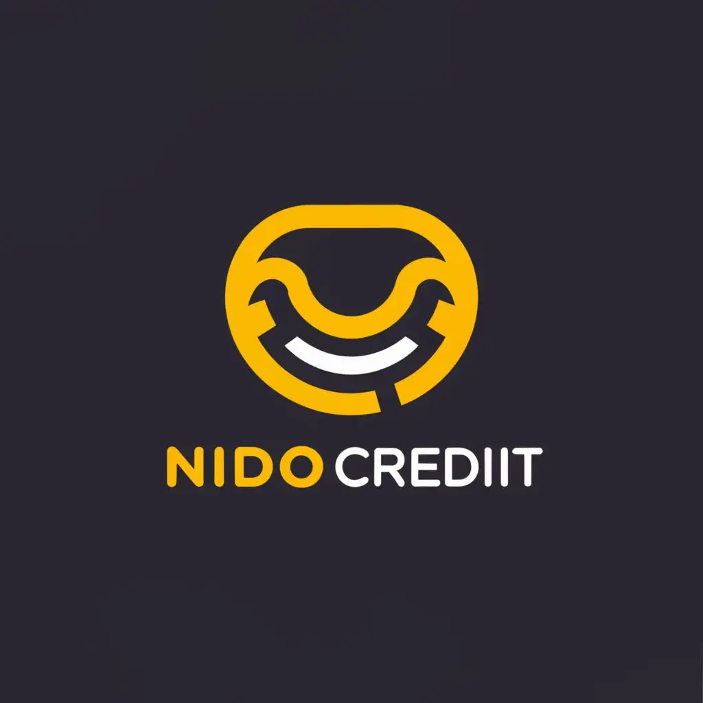 a logo design,with the text "NIDO CREDIT", main symbol:Your smile our duty,Complexe,be used in Finance industry,clear background