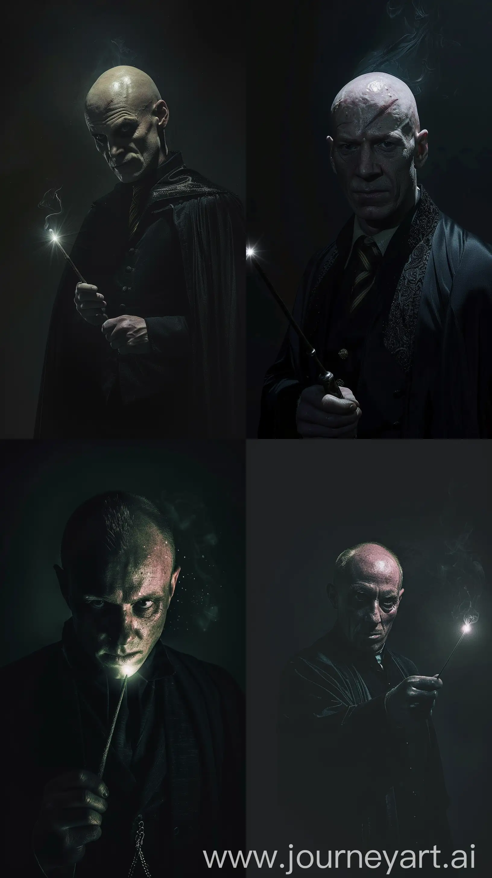 Draco-Malfoy-Casting-Spell-in-Darkness-with-Realistic-Portrait