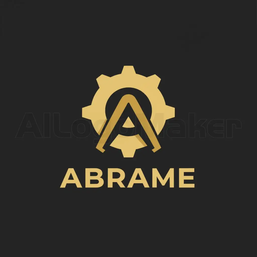 a logo design,with the text "ABRAME", main symbol:Letter A ,Moderate,be used in Mechanical industry,clear background