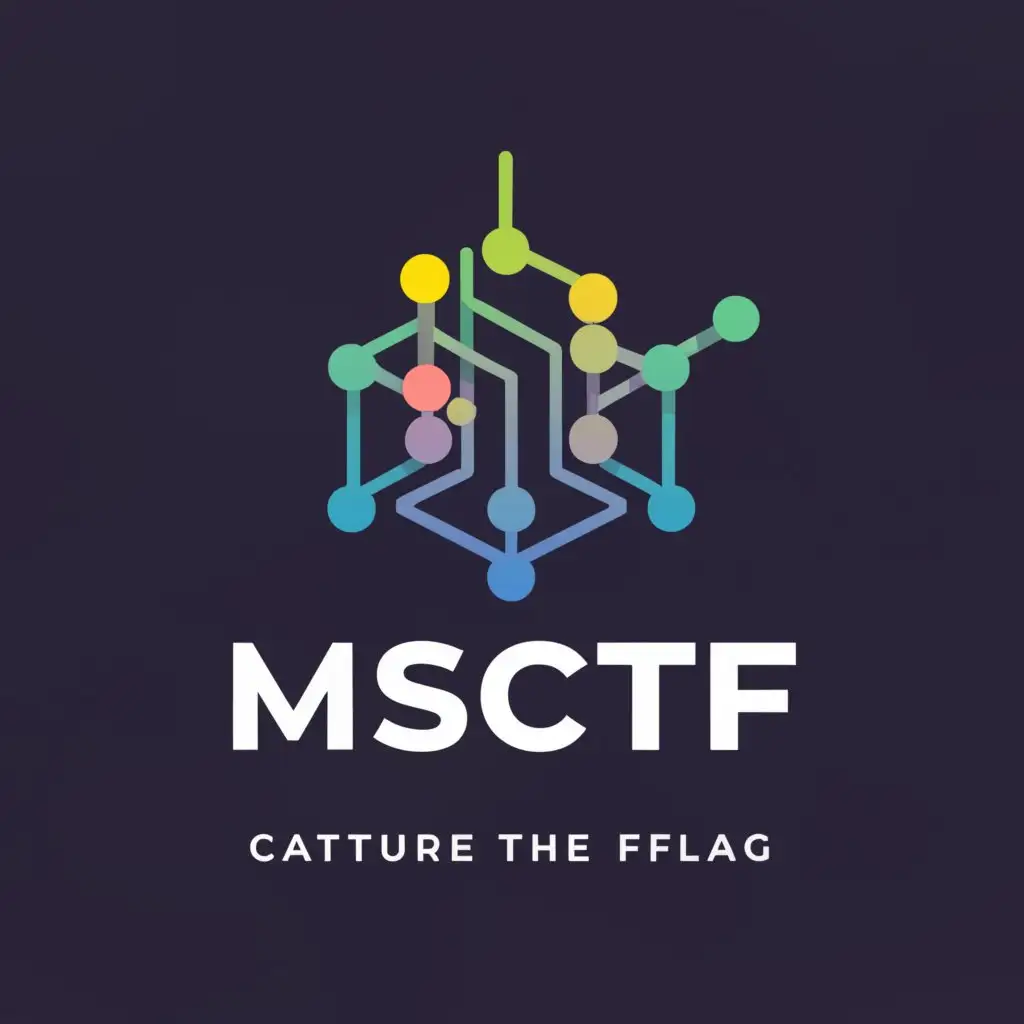 a logo design,with the text "MSCTF", main symbol:network security CTF competition computer,Moderate,be used in Technology industry,clear background