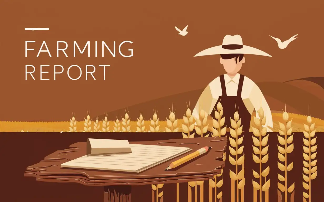 Simple-Agricultural-Report-Illustration-in-Deep-Yellow-Tones