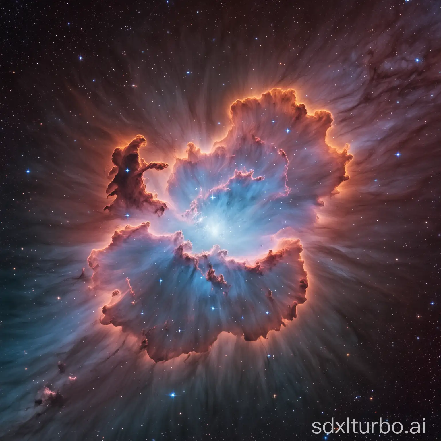 a space nebular cloud