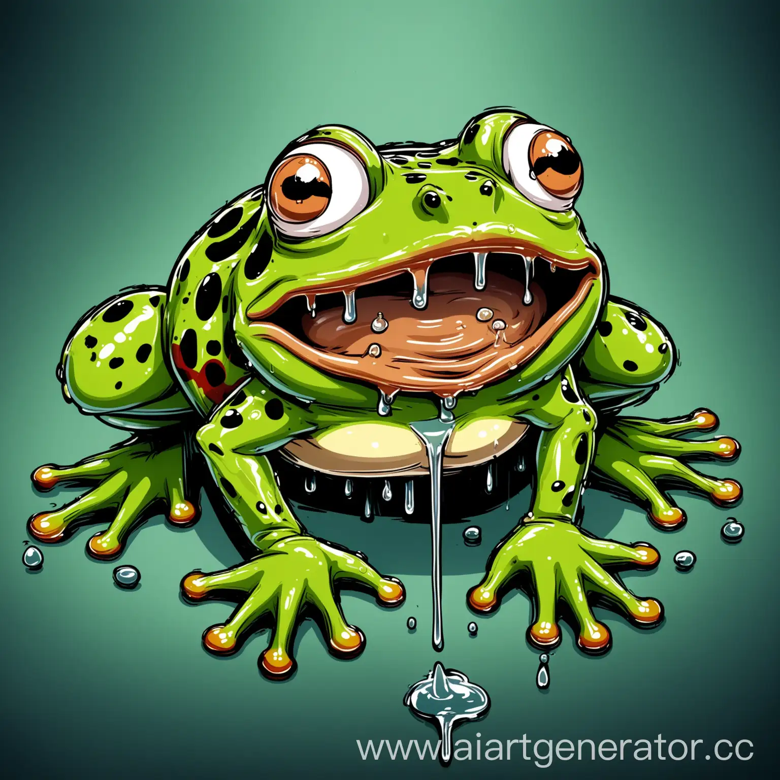 Animated-Venomous-Frog-with-Dripping-Saliva