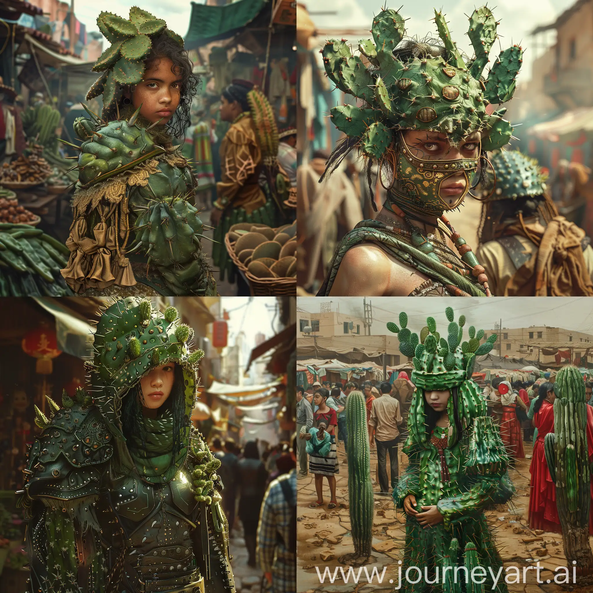 Girl-in-Cactus-Armor-at-Slave-Market