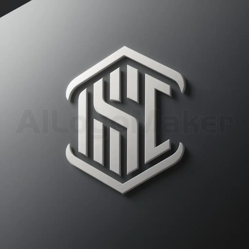 a logo design,with the text "ISC", main symbol:Monogram,Moderate,be used in Construction industry,clear background