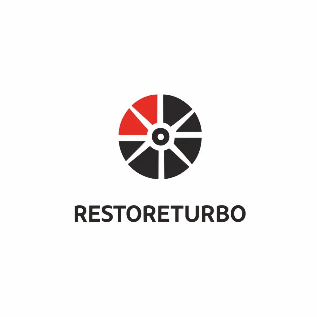 a logo design,with the text 'ReStore Turbo', main symbol:sale remont turbo housing ,Minimalistic,be used in Construction industry,clear background