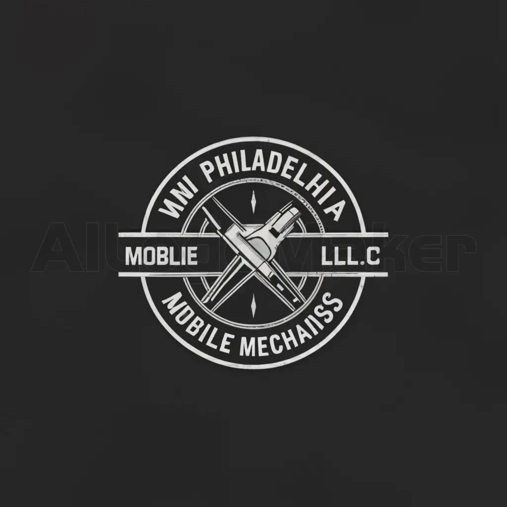 a logo design,with the text "New Philadelphia Mobile Mechanics LLC", main symbol:Automotive tools,complex,be used in Automotive mechanic industry,clear background