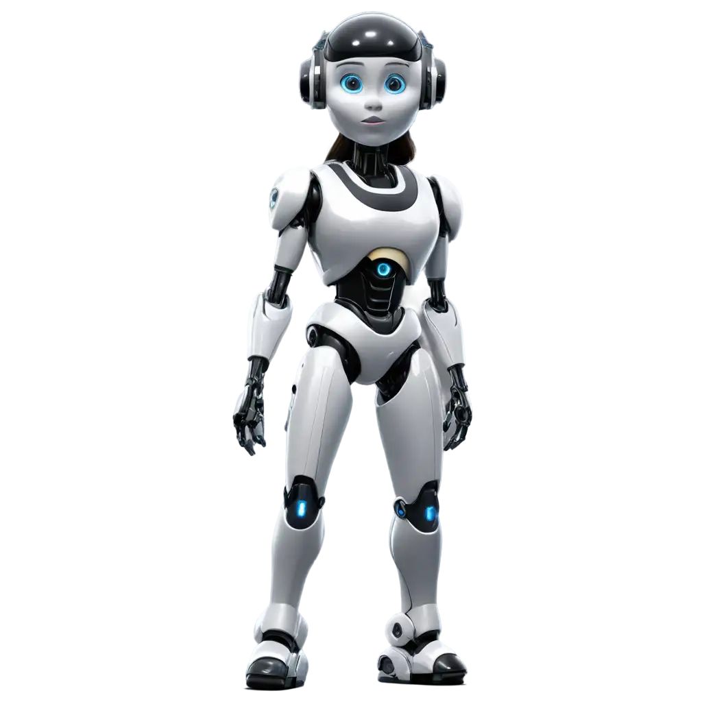 HighQuality-PNG-Cartoon-Illustration-Standing-Female-Robot-with-Humanlike-Features