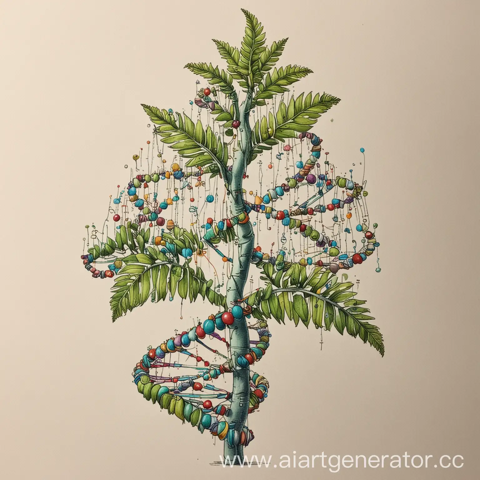 Fantastical-DNA-Plant-Blooming-in-Surreal-Colors