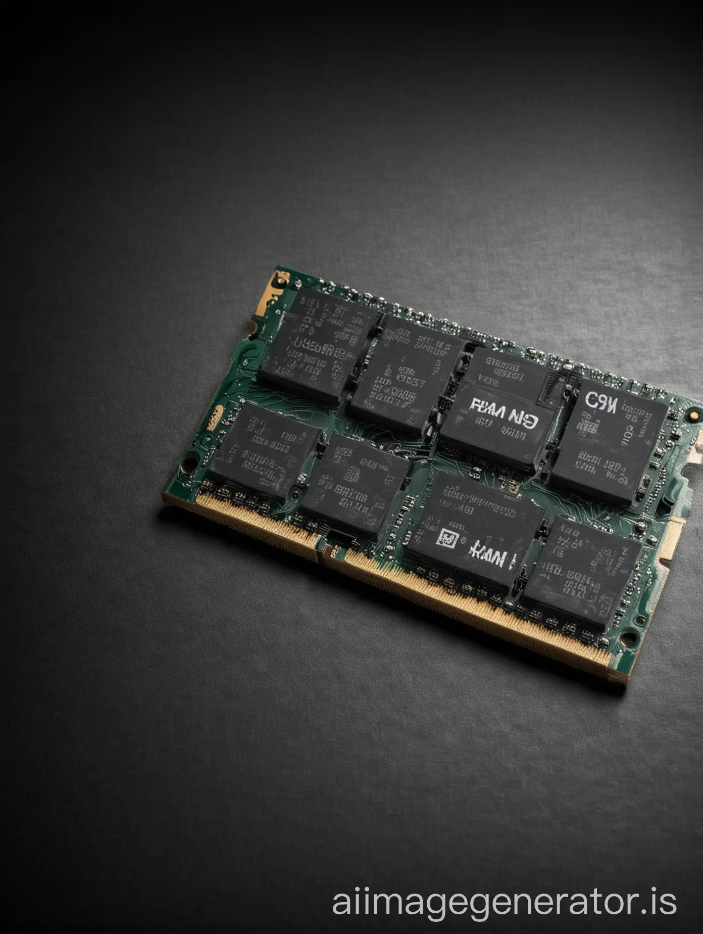 realistic image of a computer RAM, gaming