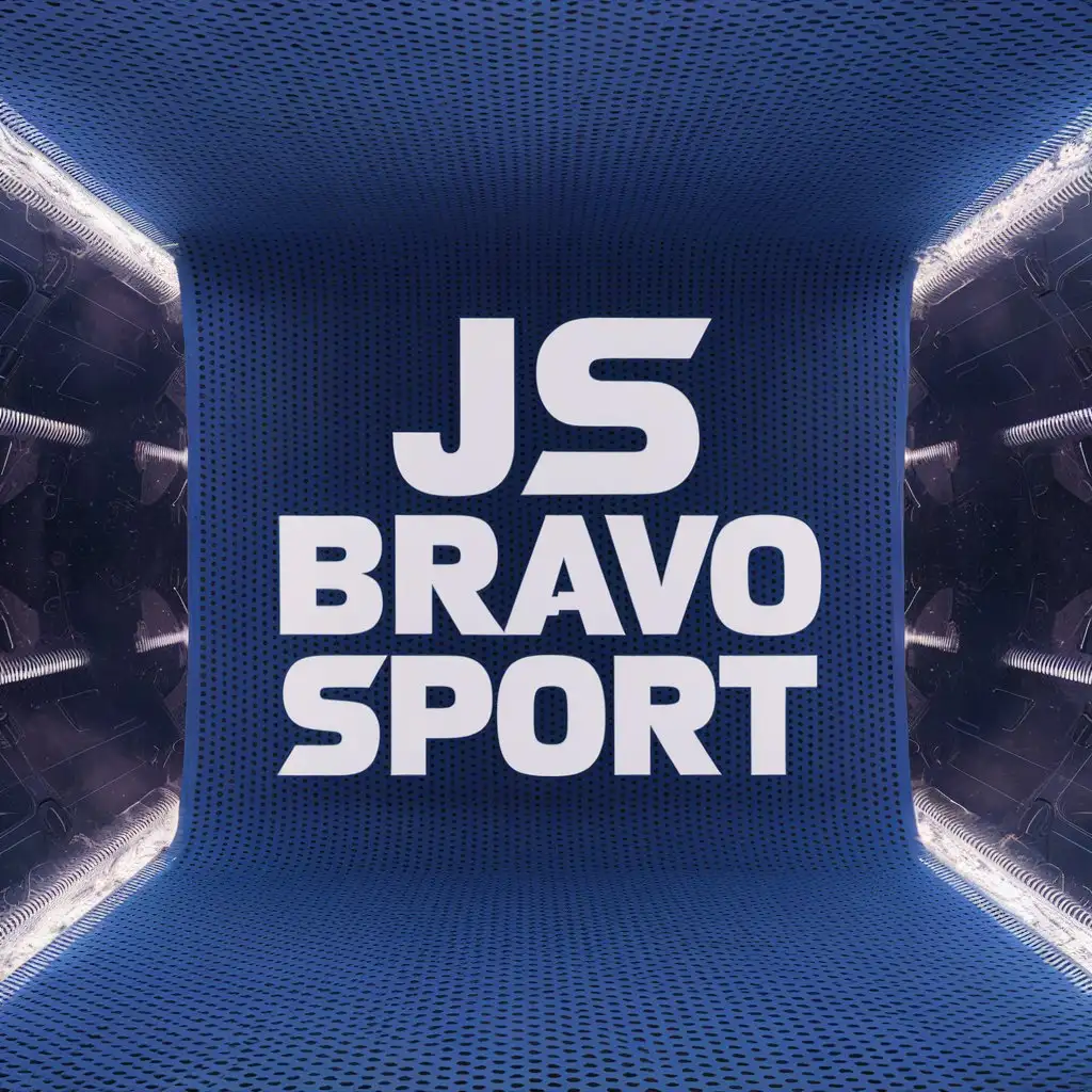 I want you to fill the word "JS BRAVO SPORT" with a background of a micro-perforated, breathable fabric, and to use your artificial intelligence to make the impossible possible.