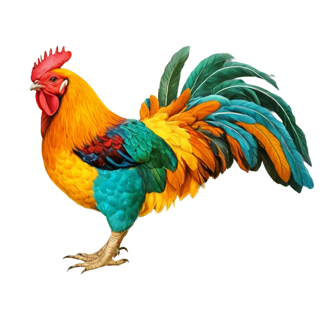 Vibrant-PNG-Image-of-a-Colorful-Desi-Chicken-Capturing-Exquisite-Detail-and-Clarity