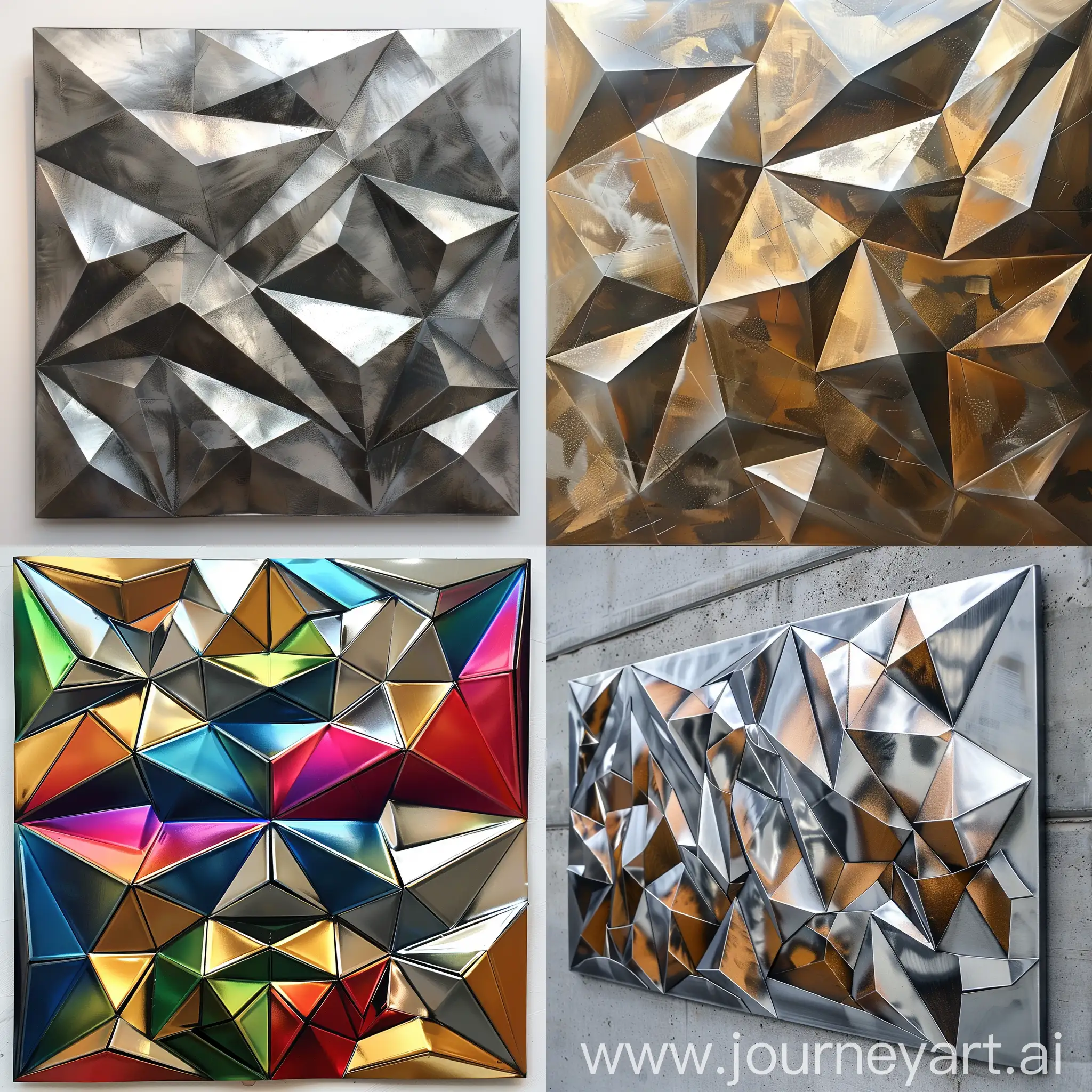 Vibrant-Polygonal-Metal-Art-Banner-Sales