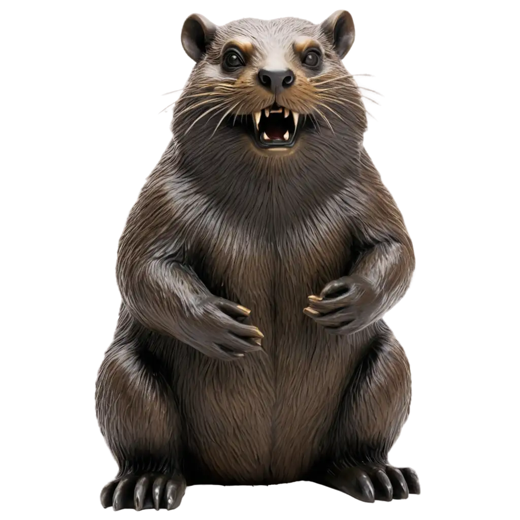 Malevolent-Beaver-Statue-PNG-Sinister-Sculpture-for-Digital-Creations