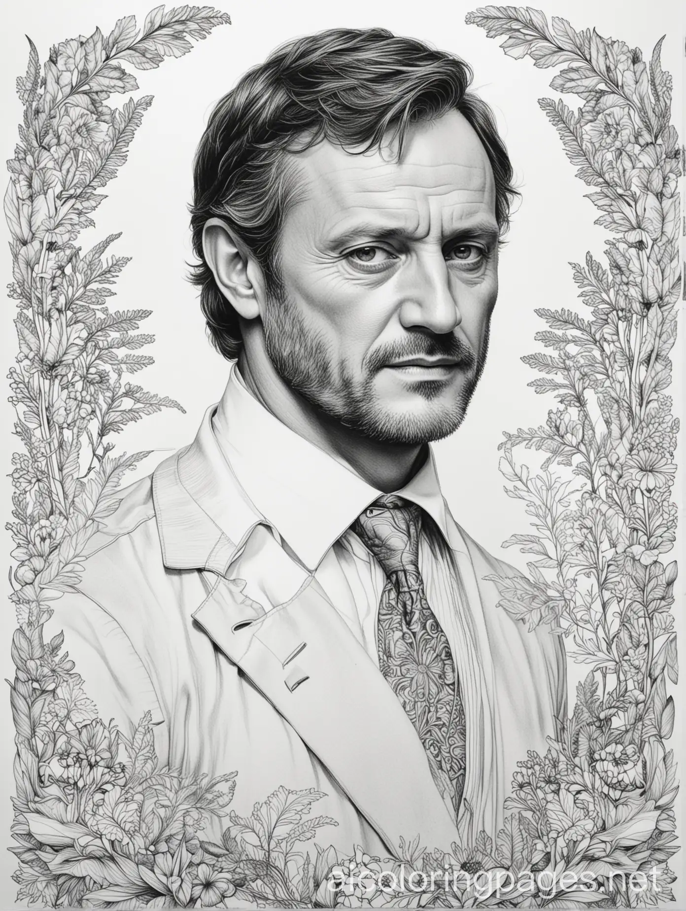 Hannibal-Coloring-Page-in-Black-and-White-with-Simplicity-and-Ample-White-Space