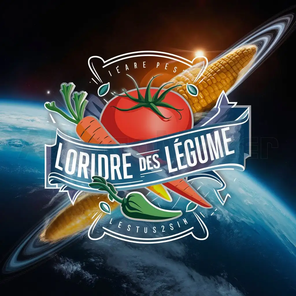 LOGO-Design-For-Lordre-des-Lgume-Vibrant-Vegetable-Theme-with-Cosmic-Elements