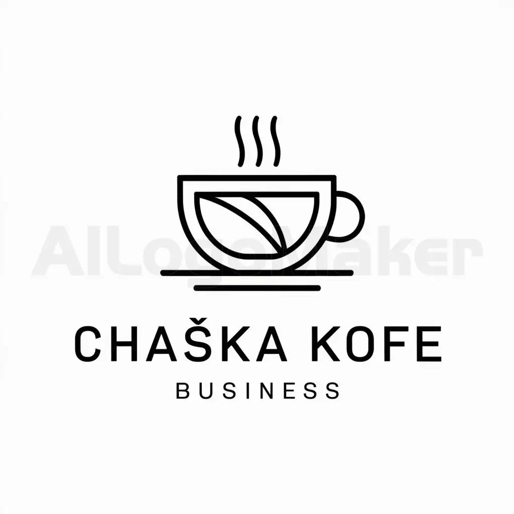 a logo design,with the text "Coffee Business", main symbol:Chaška kofe,Moderate,clear background