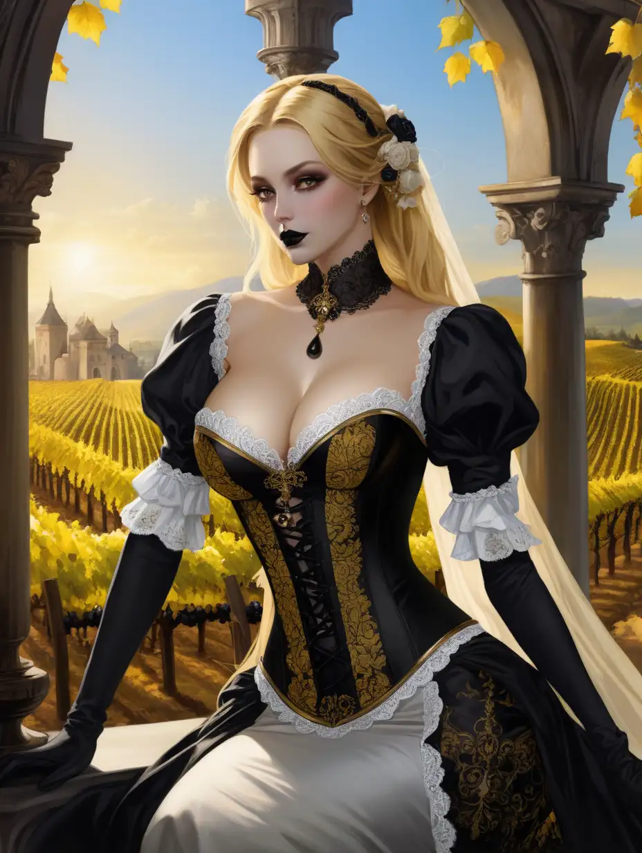 Elegant-Young-Countess-with-Wine-Glass-in-Renaissance-Estate