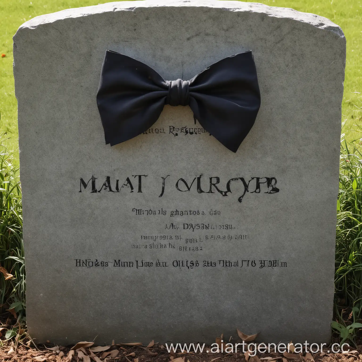 Matte-Black-Grave-with-Inscription-MatovyjGrob