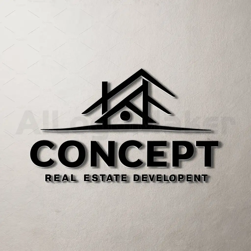 a logo design,with the text "Concept", main symbol:real estate development,Moderate,be used in Construction industry,clear background