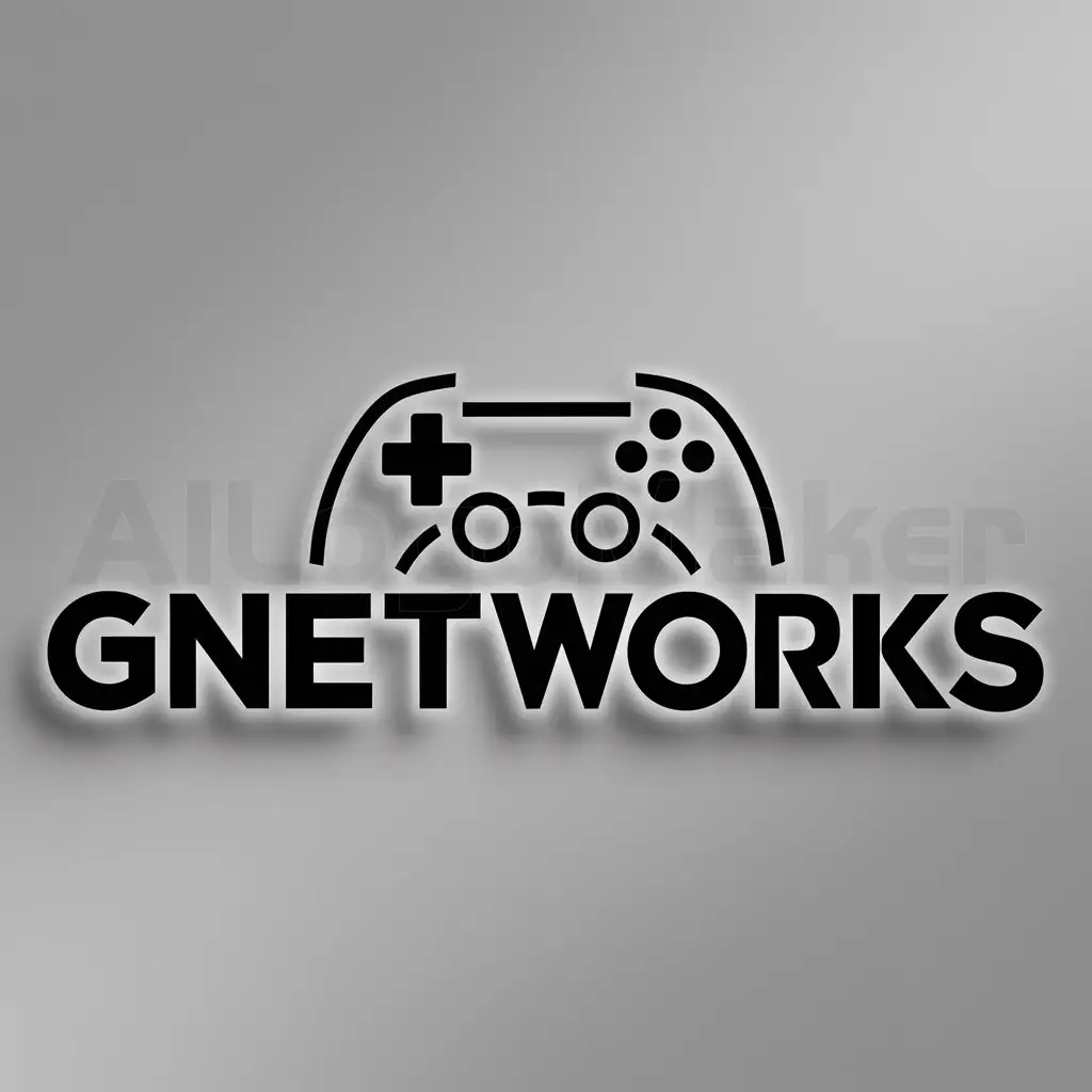a logo design,with the text "gNetworks", main symbol:gaming,Moderate,clear background