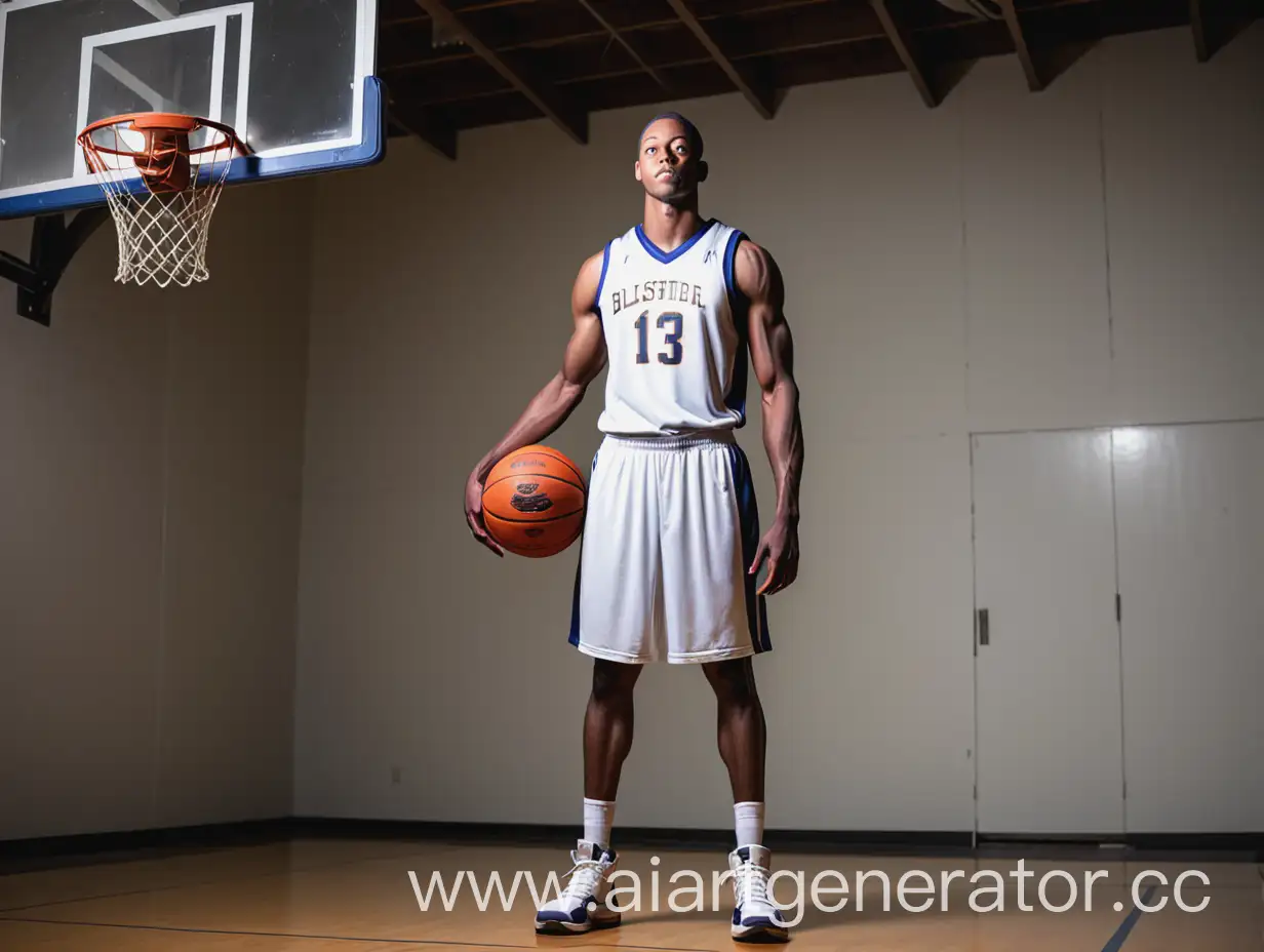 Баскетболист Би Джей Джонсон в полный рост