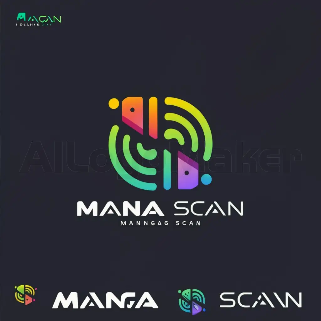 a logo design,with the text "Manga Scan", main symbol:Manga Scan,Moderate,be used in Technology industry,clear background