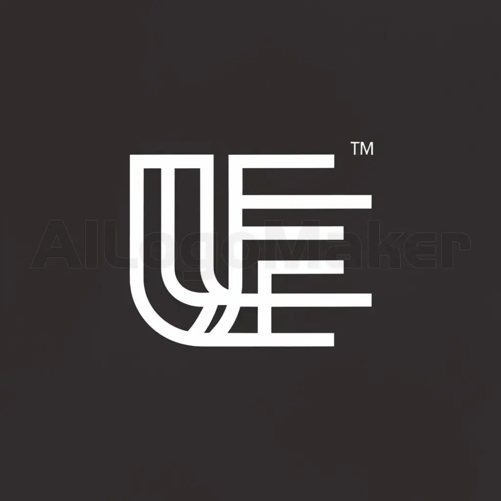 a logo design,with the text "UIE", main symbol:Simple Teks ,Moderate,clear background