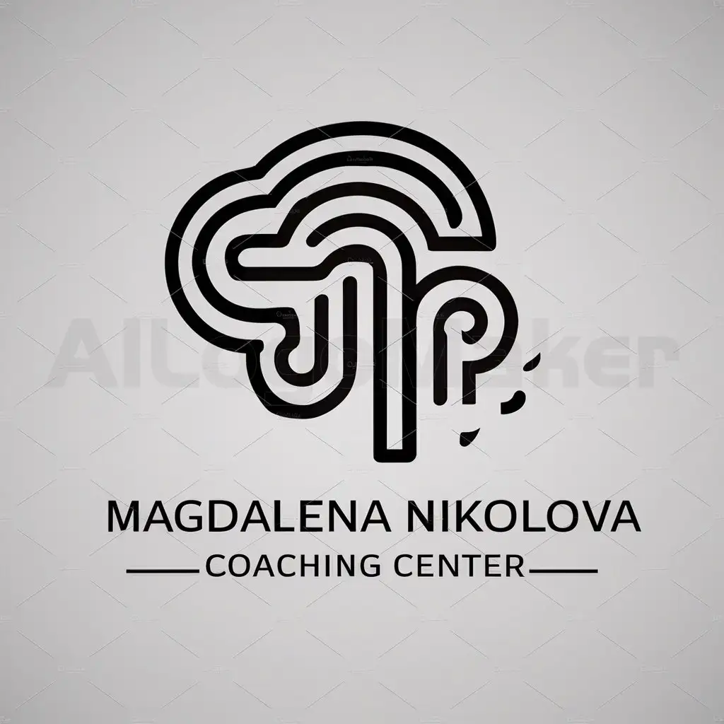 a logo design,with the text "Magdalena Nikolova Coaching Center", main symbol:mind,complex,be used in Coaching industry,clear background