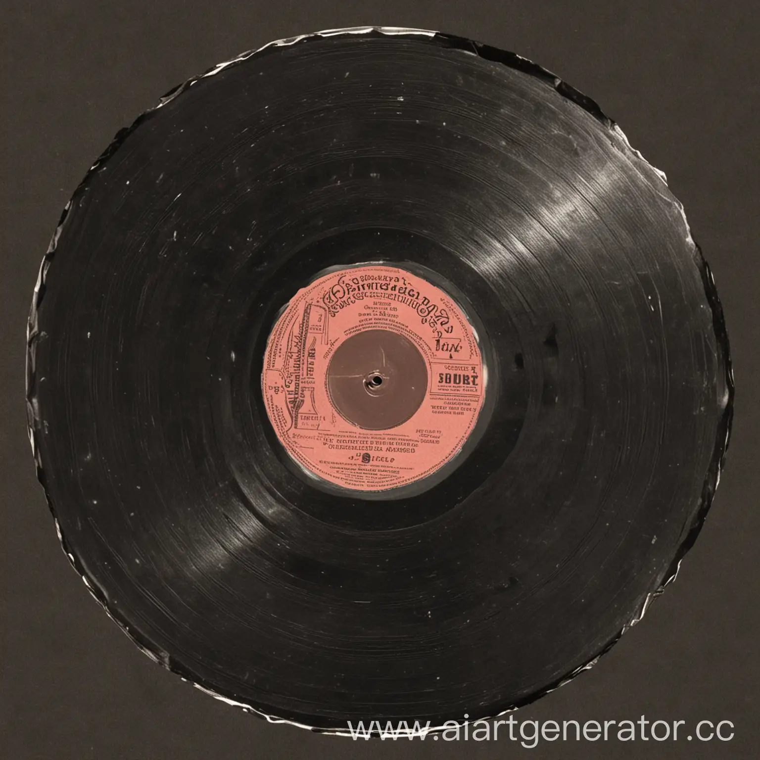 Vintage-Gramophone-Record-on-Wooden-Table