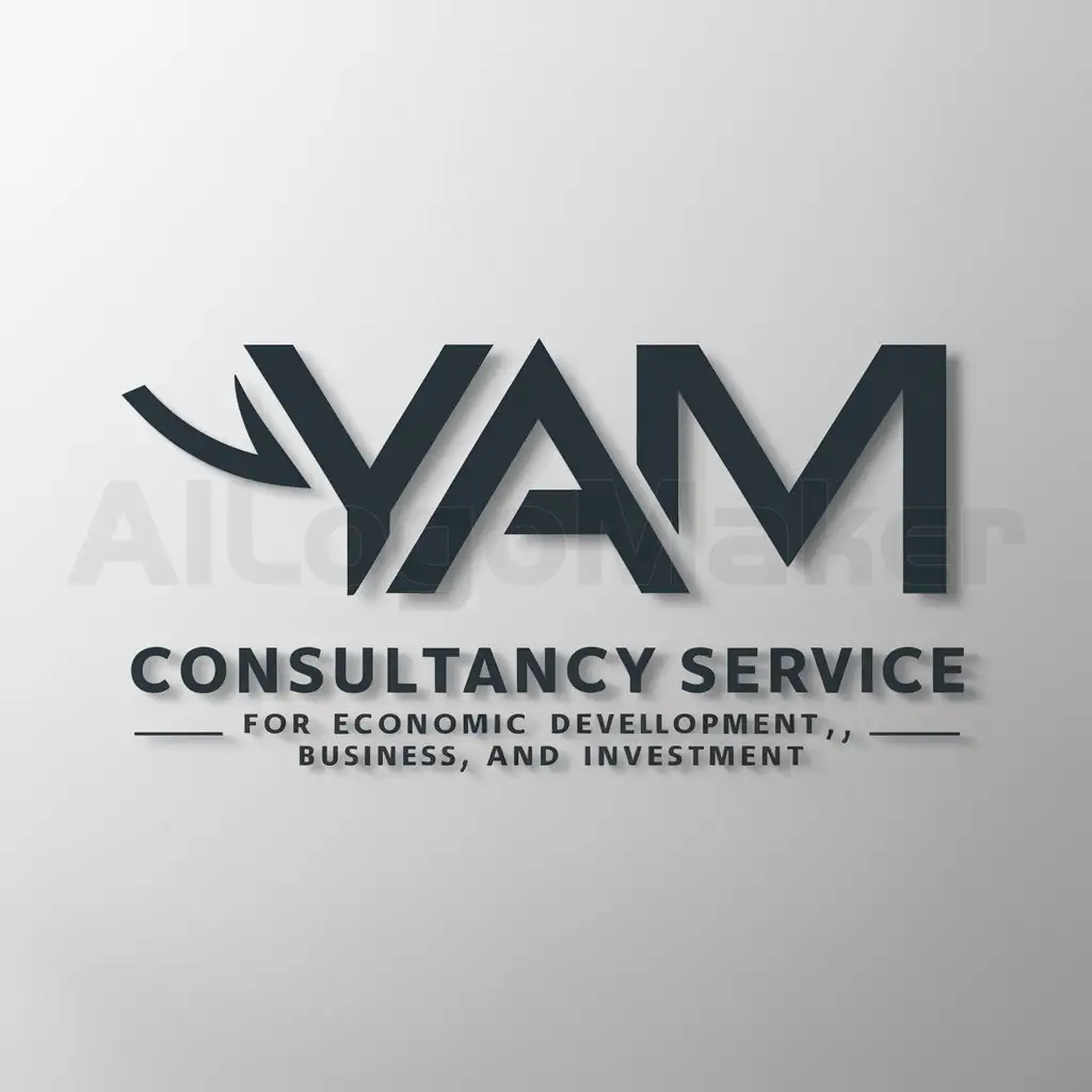 a logo design,with the text "YAM Consultancy service for economic development business and investment", main symbol:YAM Consultancy service,Moderate,be used in Finance industry,clear background