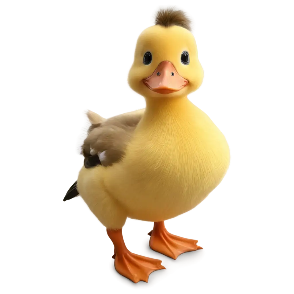Realistic-Yellow-Duck-Cartoon-PNG-Enhance-Your-Designs-with-Vibrant-Illustrations
