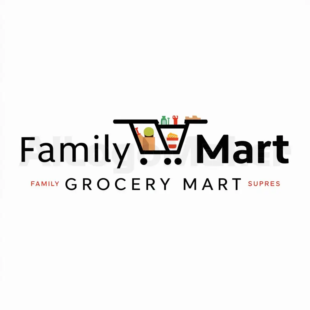 a logo design,with the text 'Family Mart', main symbol:GROCERY MART,Moderate,be used in Home Family industry,clear background