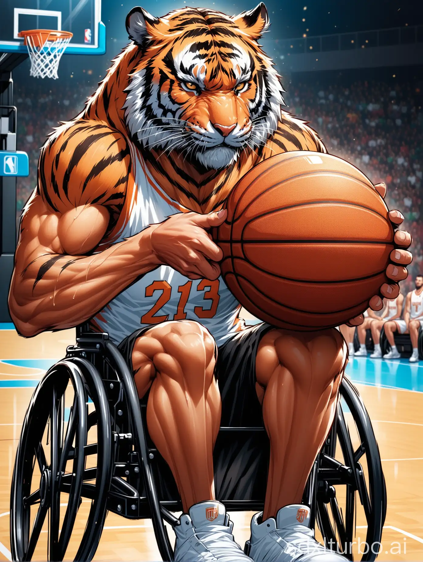 Muscular-Tiger-in-Basketball-Wheelchair-with-Angry-Expression-and-Player-TShirt